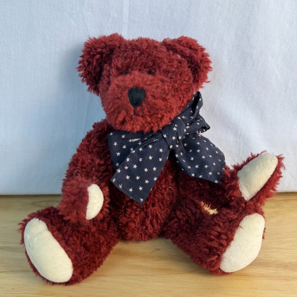 1999 VTG Cranbeary N. Bear Boyds J. B. Bean Series #500100-02 Fur Jointed Teddy